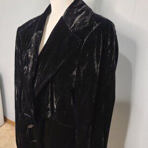 Black Velvet Lane Bryant Button-Up jacket